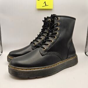 DR. MARTENS MEN'S 7 WOMEN'S 8 ZAVALA VEGAN FLAT BOOTS NWOB
